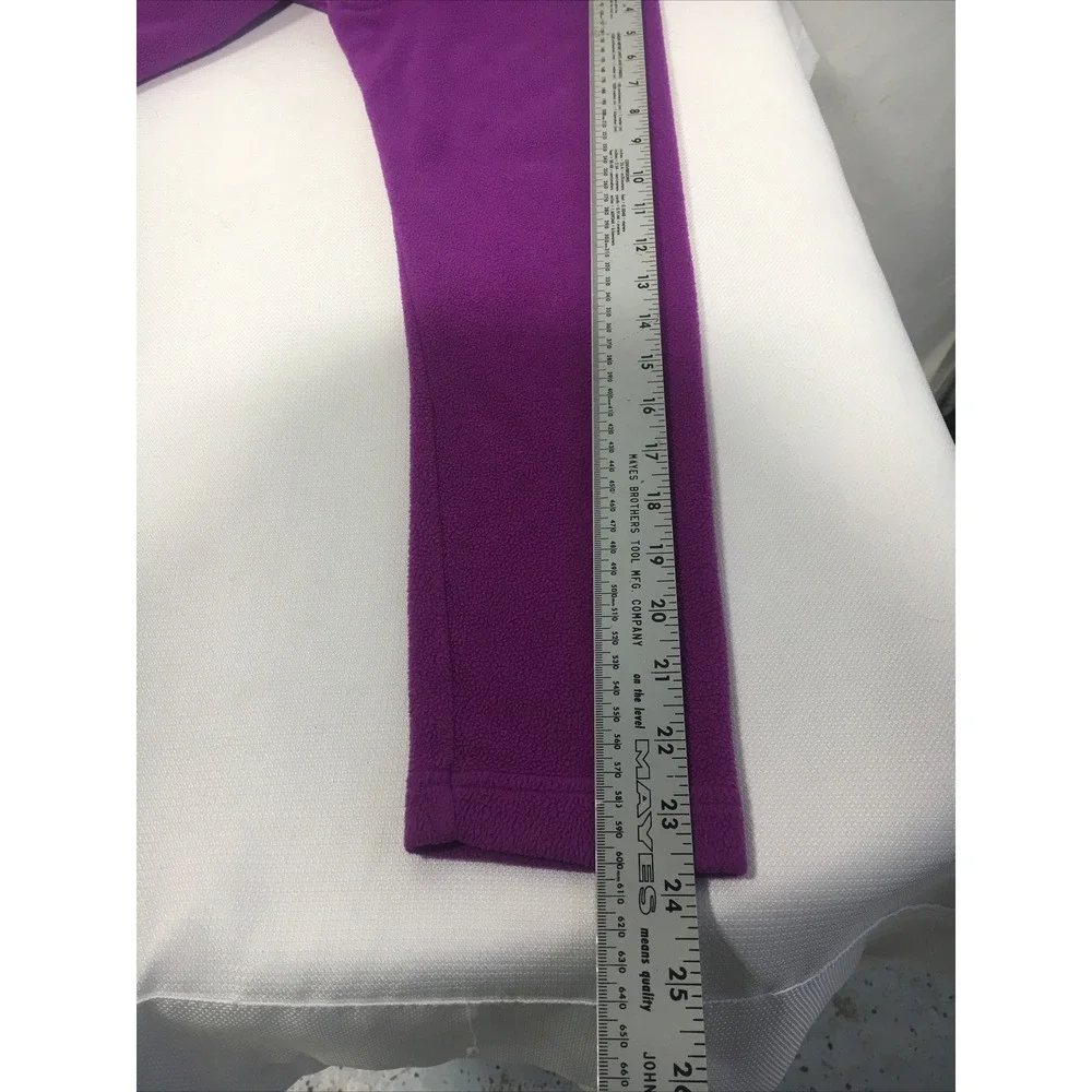 Patagonia Womens Small Purple Solid 1/4 Zip Fleece Pullover Sweater - Picture 6 of 7